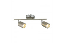 RADIANT SPOT LIGHT SATIN CHROME 2LIGHT GU10 240V