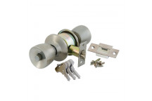 YALE SATIN SILVER TULIP CYCLINDER KNOBSET