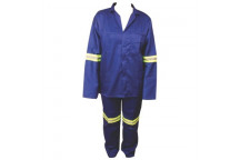 MAT-SAFE OVERALL DENIM CONTI SUIT  BLUE 2PIECE SIZE 38