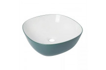 BIJIOU PICTO BLUE EVOQUE FREESTANDING BASIN 400X400X150MM
