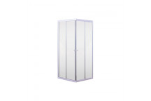 AQUATIDE WHITE CLEAR GLASS CORNER ENTRY SHOWER DOOR 885X885X1850