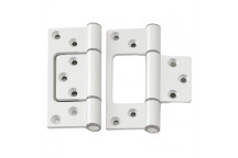 HINGE FLUSH  HIN-20009BG ALMN WHITE 100MM
