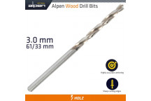 ALPEN WOOD DRILL BIT 3 X 61MM