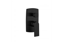 BIJIOU CLEVO BLACK CONCEALED BATH AND SHOWER MIXER WITH DIVERTER
