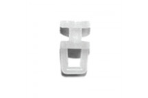 FAMILY NYLON CURTAIN SLIDER WHITE 40 PER PACK