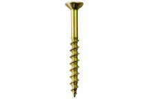 SAFETOP YELLOW ZINC PLATED CHIPBOARD SCREW 3.5X30MM 100PIECE