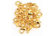 GOLD LOBSTER FINDINGS 12MM 12PC