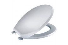 PLASTIC ELF WHITE COVER TOILET SEAT