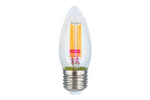 EUROLUX CANDLE BULB LED FILAMENT E27 4W WARM WHITE