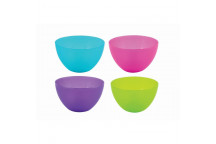 MOTOQUIP TRANSLUCENT POLYPROPYLENE OPP BOWL SET 14CM 4 PIECES