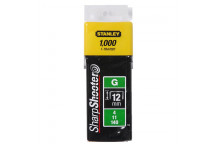 STANLEY HEAVY DUTY SHARPSHOOTER STAPLE 12MM 1/2INCH 1000PIECE
