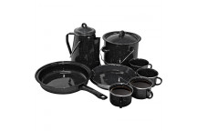 LKS 13 PIECE ENAMEL CAMPING SET