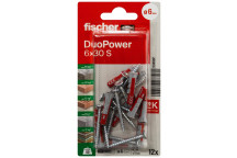 FISCHER DUOPOWER SCREW WITH PLUG 12PP