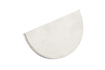 GALVANIZED HALF ROUND GUTTER STOPEND 0.5X150MM