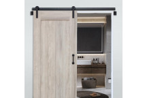 1 SIDE LANZA AND 1 SIDE MIRROR BARN DOOR INCLUDING TRACK, ACC AND HANDLES 2050MM