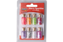 MINI CRAFT STARRY SPARKLES INCLUDING 8XDIFFERENT COLOURS