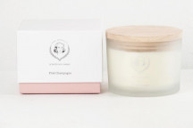 ANKE PINK CHAMPAGNE SOY SCENTED CANDLE 370G