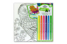 ROYAL LANGNICKEL OWL CANVAS ART MARKERS