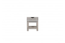 STANFORD WHITE AND SILVERWASH 1 DRAWER PEDESTAL 490MM X 420MM