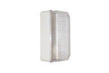 EUROLUX WHITE POLYCARBONATE RECTANGULAR BULKHEAD 230V