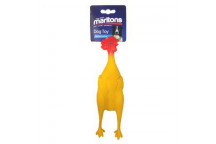 MARLTONS LATEX CHICKEN PET TOY 27CM