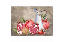 ENAMEL AND POMEGRANATE PAPER PRINT DECO A4