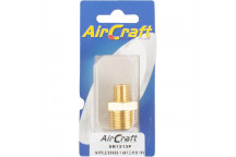 AIR CRAFT BRASS AIR CONNECTOR NIPPLE 1/4X1/2