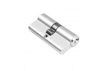 QS 3KEY DOUBLE SATIN NICKEL CYLINDER 70MM