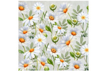 PAPER PRINT DAISIES ON GREY DECO 300MM