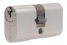 CISA OVAL NICKEL PLATED 2KEY DOUBLE CYLINDER 60MM