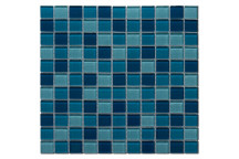 GLOBAL STONE MOSAIC GLASS AQUATIC BLEND 300X300MM