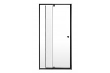 AQUA DOR BLACK ONLY PIVOT SHOWER DOOR 900-1100X1850MM