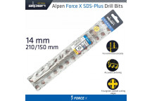 ALPEN FORCE X 14.0 X 210/150 SDS-PLUS DRILL BIT X4 CUTTING EDGES