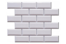 GLOBAL STONE MOSAIC WHITE BEVELED 288X294MM