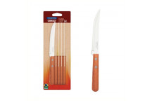 TRAMONTINA STEAK KNIFE SET WOOD BROWN 6PC