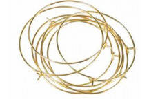 GOLD CRAFT HOOP EARRING 4CM 4PIECE