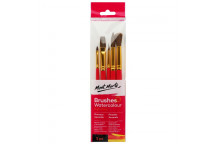 MONT MARTE GALLERY BRUSHES WATERCOLOUR 5 PIECE