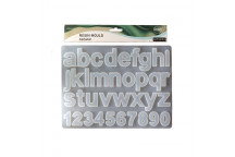 GROOVY ALPHABET CRAFT RESIN MOULD