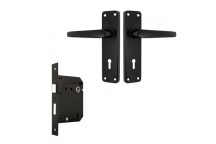 LOCKSET 2 LEVER SIRIUS  BLA582-A1-52BL ALUMINIUM MATT BLACK  BBL
