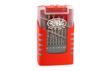 SET DRILL BIT 1-13MM TURBO METAL 25 PIECE TURBO RUWAG
