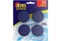 FRESHENER TOILET BLOCK  50G 4 PER PACK JEYES