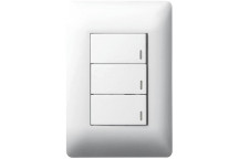 LEGRAND YSALIS WHITE LIGHT SWITCH 3L 1W 50X103MM