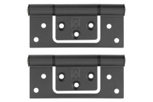 HINGE SINKLESS 249867A ALUMINIUM PAIR 100X44MM CHARCOAL 2PP