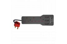 CHARGEPRO C&A 6 WAY SURGE PROTECT MULTIPLUG 3.4A USB
