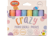 PASTEL CRAFT PAINT STICKS QUICK DRY 6XCOLOUS