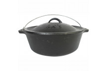 FLAT BOTTOM CAST IRON COOKING POT NO10