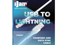 IJAM DATA CHARGER USB TO LIGHTNING 1M CABLE