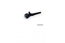 BLACK CURTAIN POLE WITH BALL END 25MMX1.5M
