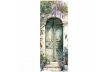 NON TEAR GREEN VINED VIEW DOOR SIZE DECO 815X2050MM