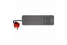CHARGEPRO C&A 12 WAY SURGE PROTECT MULTIPLUG 3.4A USB